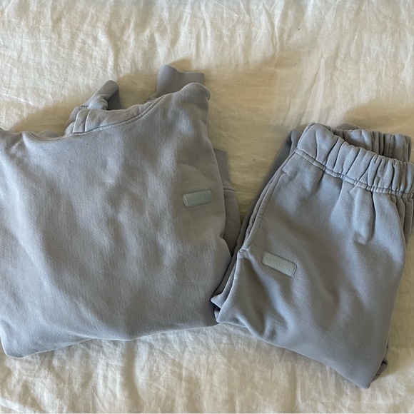 SET Active Tops - Set Active Baby Blue Hoodie and Sweatpants Set